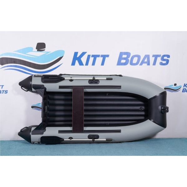 Лодка моторная килевая Kitt Boats 270 НДНД серо-черный